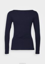 Z62T587 Women Anna Field 2 Pack Long Sleeved Top White/Navy - Image 5