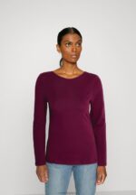 Z62T589 Women Anna Field 2 Pack Long Sleeved Top Dark Red/Black - Image 2