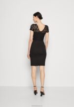 Z62T58 Women Anna Field Jersey Dress Black - Image 3