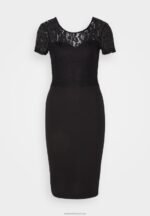 Z62T58 Women Anna Field Jersey Dress Black - Image 5