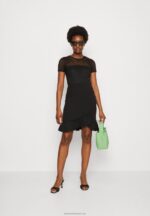Z62T60 Women Anna Field Cocktail Dress Party Dress Black - Image 2