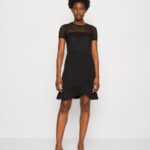 Z62T60 Women Anna Field Cocktail Dress Party Dress Black