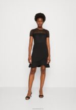 Z62T60 Women Anna Field Cocktail Dress Party Dress Black