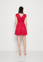 Z62T61 Women Anna Field Cocktail Dress Party Dress Berry - Image 3