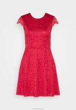 Z62T61 Women Anna Field Cocktail Dress Party Dress Berry - Image 5