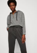 Z62T634 Women Anna Field Trousers Mottled Dark Grey - Image 4
