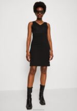 Z62T63 Women Anna Field Jersey Dress Black - Image 4