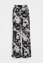 Z62T640 Women Anna Field Trousers Black/Off White - Image 5