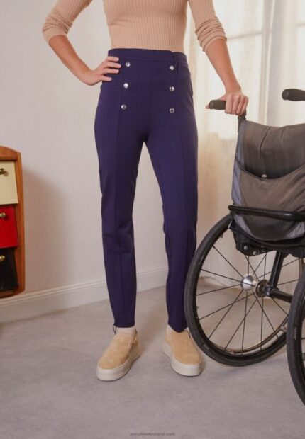 Z62T643 Women Anna Field Trousers Dark Blue