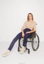 Z62T643 Women Anna Field Trousers Dark Blue - Image 8