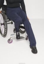 Z62T647 Women Anna Field Trousers Dark Blue - Image 3