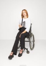 Z62T648 Women Anna Field Trousers Black - Image 8