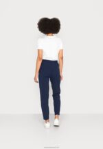 Z62T649 Women Anna Field Trousers Dark Blue - Image 3