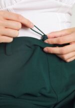 Z62T650 Women Anna Field Trousers Dark Green - Image 6