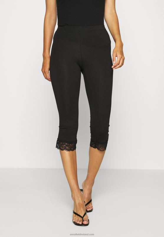 Z62T653 Women Anna Field 2 Pack Leggings Trousers Dark Blue/Black - Image 2