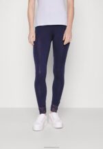 Z62T657 Women Anna Field 2 Pack Leggings Trousers Black/Dark Blue - Image 4