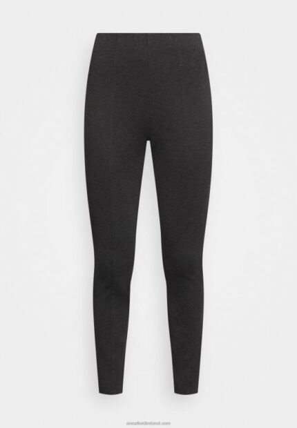 Z62T659 Women Anna Field Leggings Trousers Mottled Dark Grey