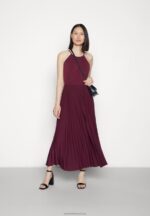 Z62T65 Women Anna Field Cocktail Dress Party Dress Dark Red - Image 2