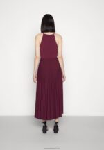 Z62T65 Women Anna Field Cocktail Dress Party Dress Dark Red - Image 3
