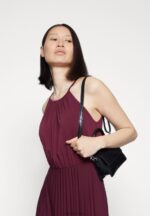 Z62T65 Women Anna Field Cocktail Dress Party Dress Dark Red - Image 4