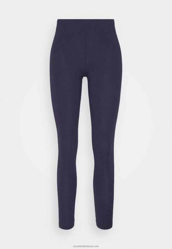 Z62T660 Women Anna Field 2 Pack Leggings Trousers Black/Dark Blue - Image 2