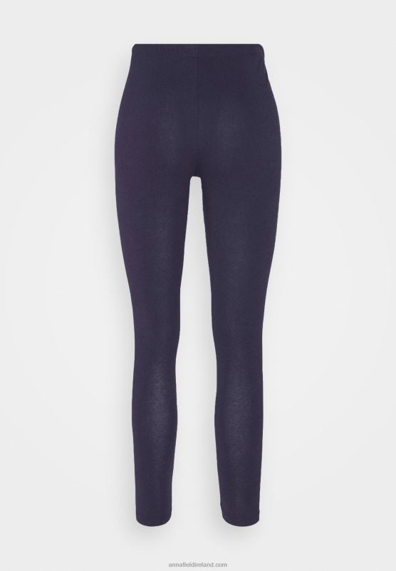 Z62T660 Women Anna Field 2 Pack Leggings Trousers Black/Dark Blue - Image 3