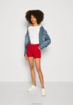 Z62T662 Women Anna Field Shorts Dark Red - Image 2