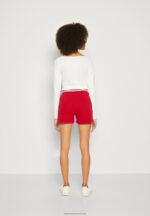 Z62T662 Women Anna Field Shorts Dark Red - Image 3
