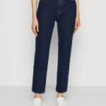 Z62T664 Women Anna Field Straight Leg Jeans Blue Denim