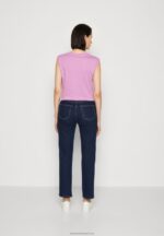 Z62T664 Women Anna Field Straight Leg Jeans Blue Denim - Image 3