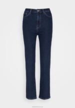 Z62T664 Women Anna Field Straight Leg Jeans Blue Denim - Image 5