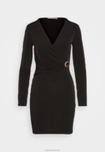 Z62T66 Women Anna Field Jersey Dress Black - Image 5