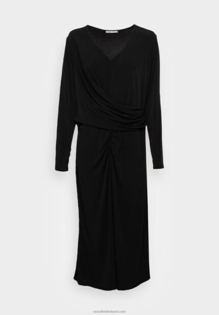 Z62T67 Women Anna Field Jersey Dress Black