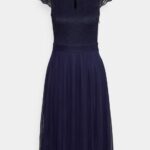 Z62T69 Women Anna Field Cocktail Dress Party Dress Dark Blue