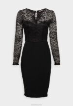Z62T72 Women Anna Field Cocktail Dress Party Dress Black