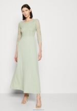 Z62T76 Women Anna Field Jersey Dress Light Green - Image 4