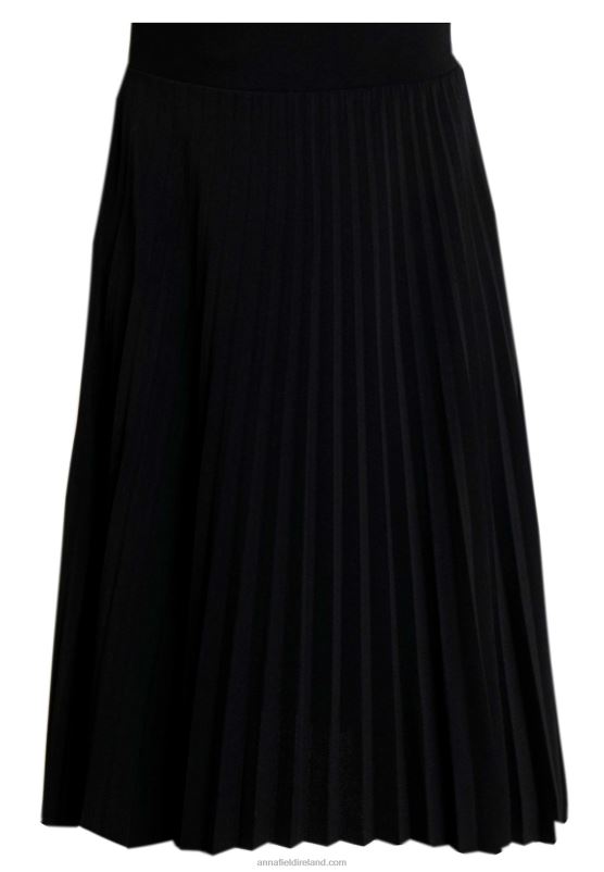 Z62T776 Women Anna Field Plisse A-Line Mini Skirt A-Line Skirt Black - Image 4