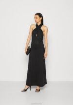 Z62T77 Women Anna Field Jersey Dress Black - Image 2