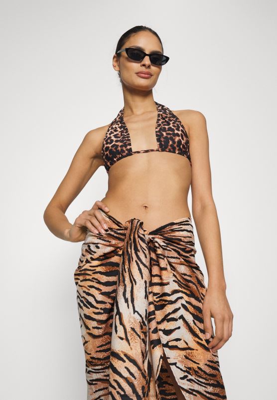 Z62T812 Women Anna Field Geo Print Sarong 917 Multi-Coloured Wrap Skirt Multi-Coloured - Image 4