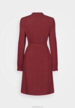 Z62T84 Women Anna Field Shirt Dress Dark Red - Image 2