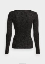 Z62T854 Women Anna Field Lurex Jumper Black - Image 2