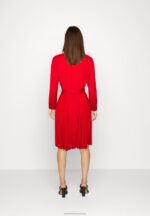 Z62T85 Women Anna Field Shirt Dress Dark Red - Image 3
