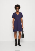 Z62T88 Women Anna Field Shirt Dress Dark Blue - Image 2
