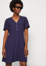 Z62T88 Women Anna Field Shirt Dress Dark Blue - Image 4