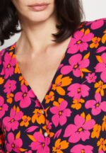 Z62T90 Women Anna Field Shirt Dress Pink/Orange - Image 6