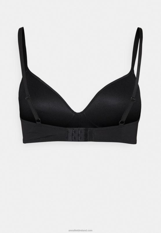 Z62T920 Women Anna Field Edison 2 Pack Non Wired T-Shirt Bra Black/Nude - Image 3