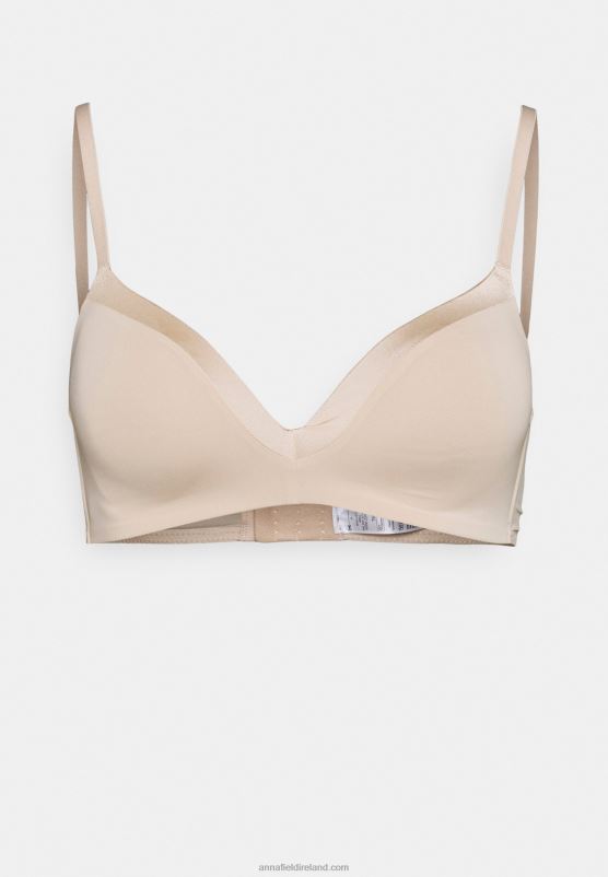 Z62T920 Women Anna Field Edison 2 Pack Non Wired T-Shirt Bra Black/Nude - Image 4