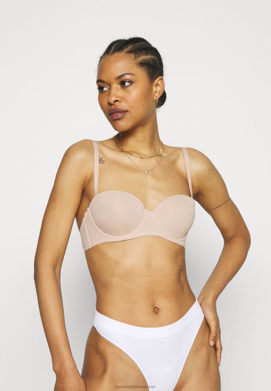 Z62T925 Women Anna Field 2 Pack Multiway Strapless Bra White/Nude - Image 6