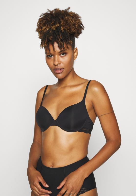 Z62T929 Women Anna Field Nadine 2Pp Tshirt Bra T-Shirt Bra Black - Image 2