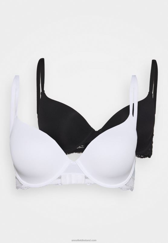 Z62T929 Women Anna Field Nadine 2Pp Tshirt Bra T-Shirt Bra Black - Image 6